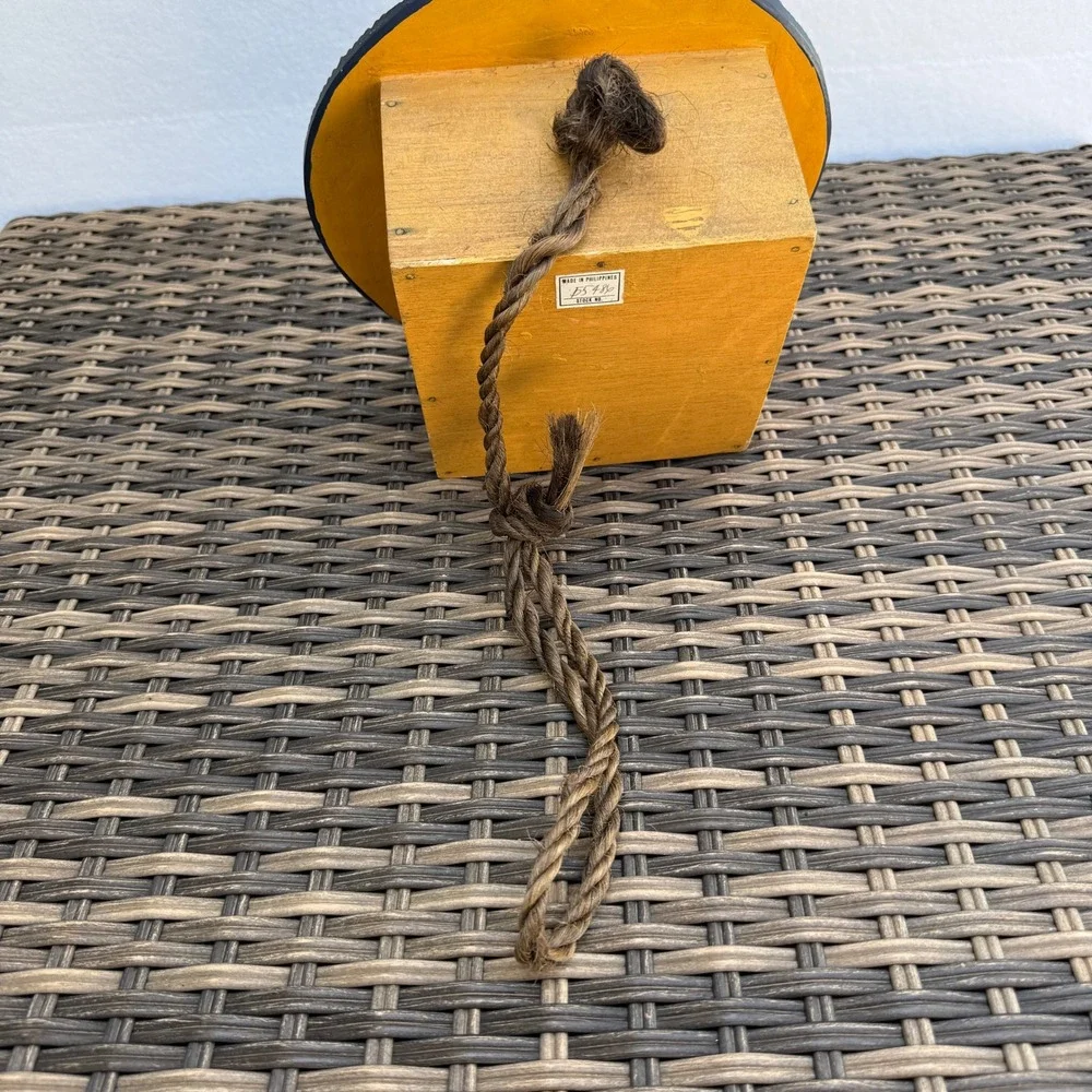 Vintage Celestial Sun Face Birdhouse Wood Hanging Philippines Whimsigoth 9